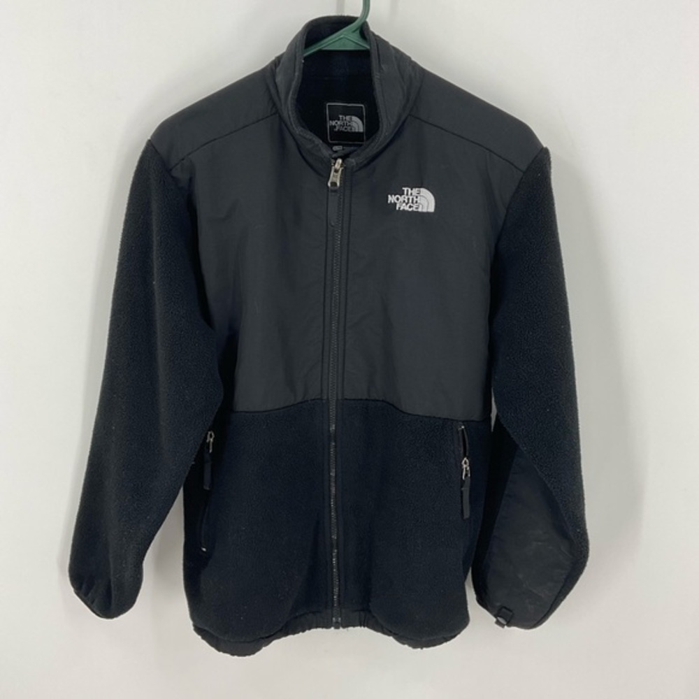 The North face Denali fleece nylon zip front boys jacket XL